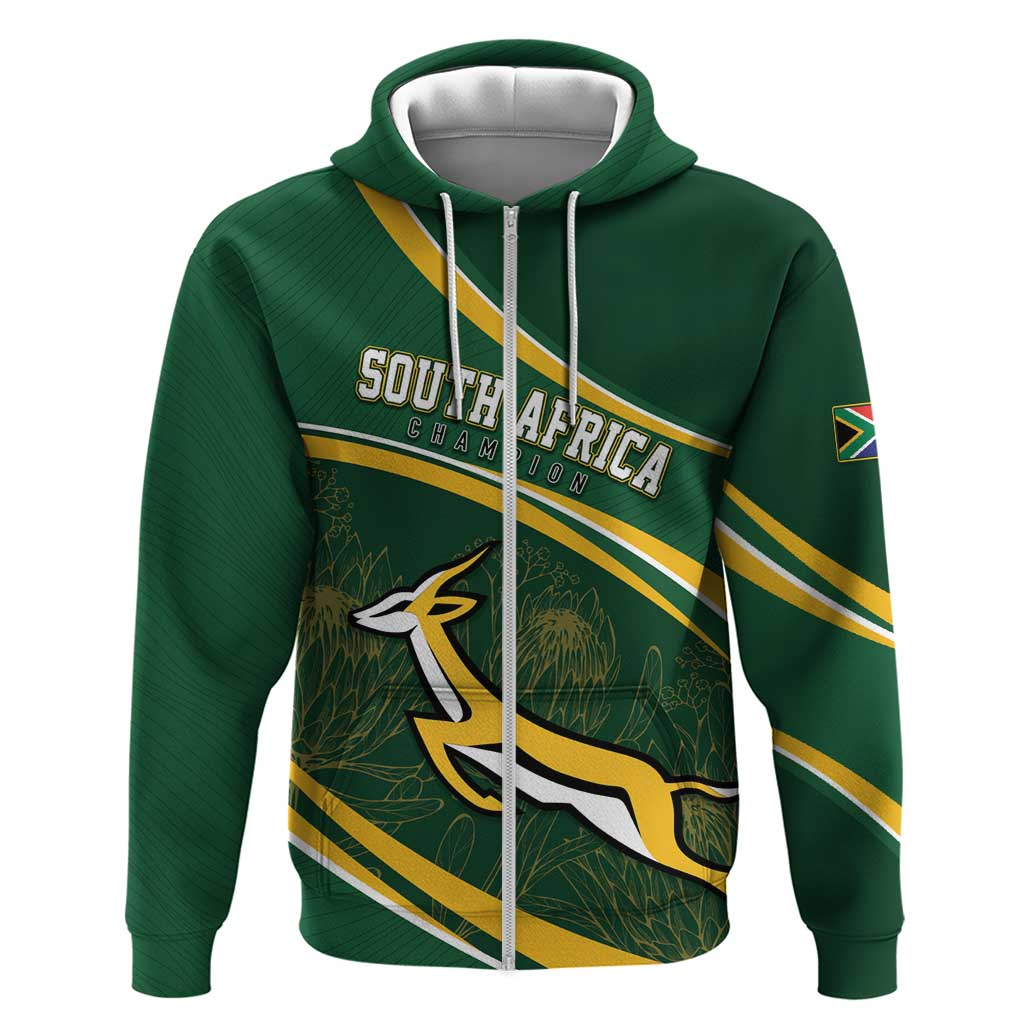 South Africa Rugby Personalized Bokke Hoodie Springboks - Stronger Together LT7