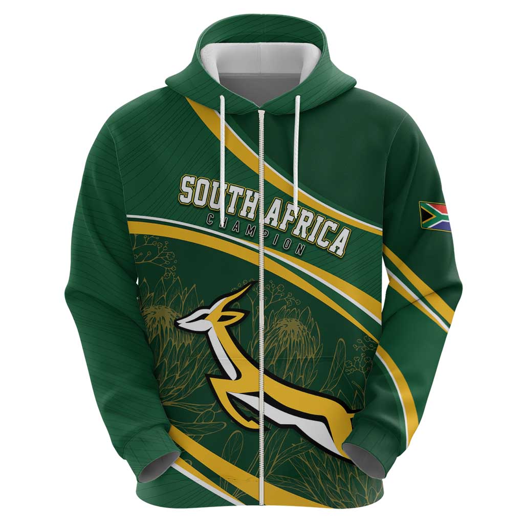 South Africa Rugby Personalized Bokke Hoodie Springboks - Stronger Together LT7