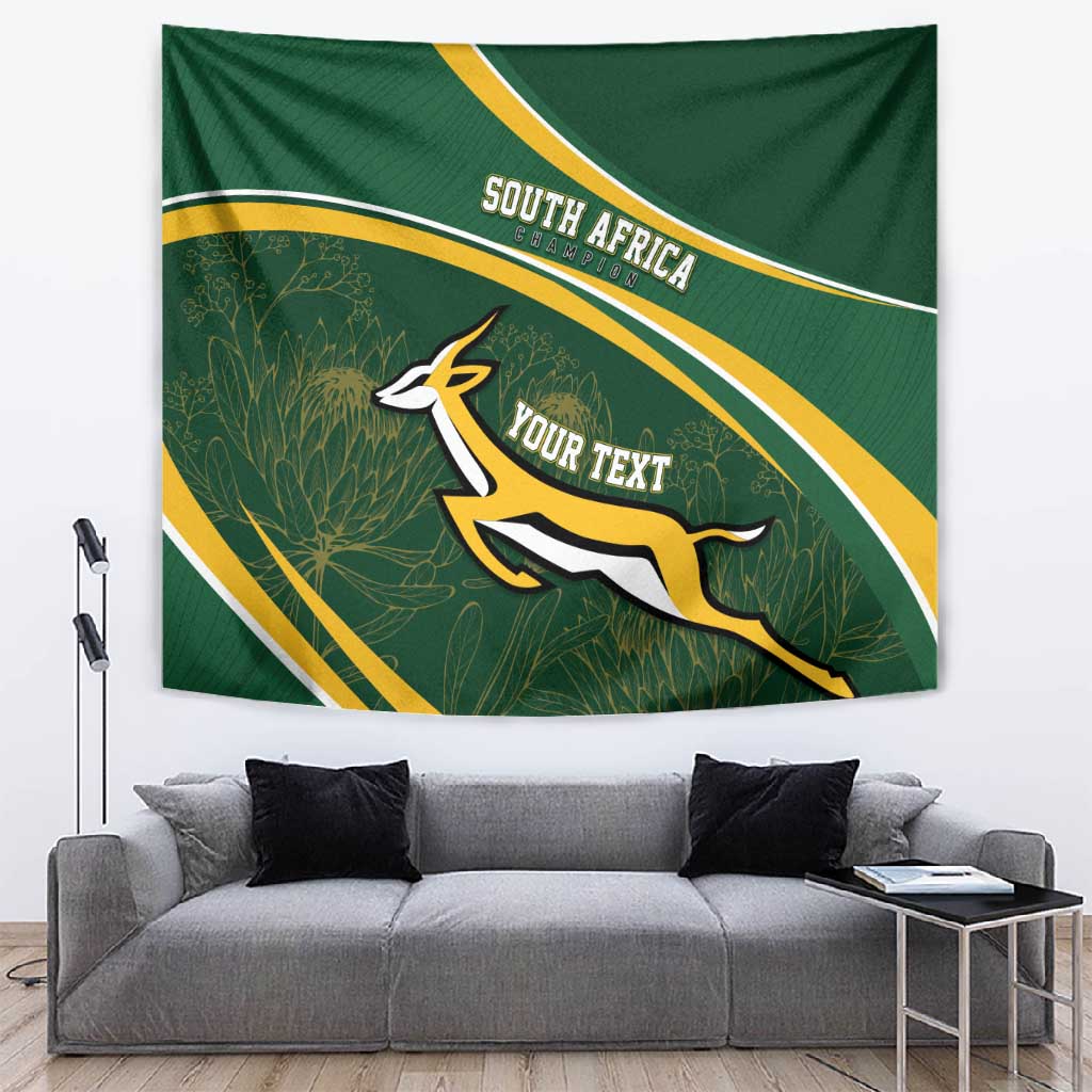 South Africa Rugby Personalized Bokke Tapestry Springboks - Stronger Together LT7