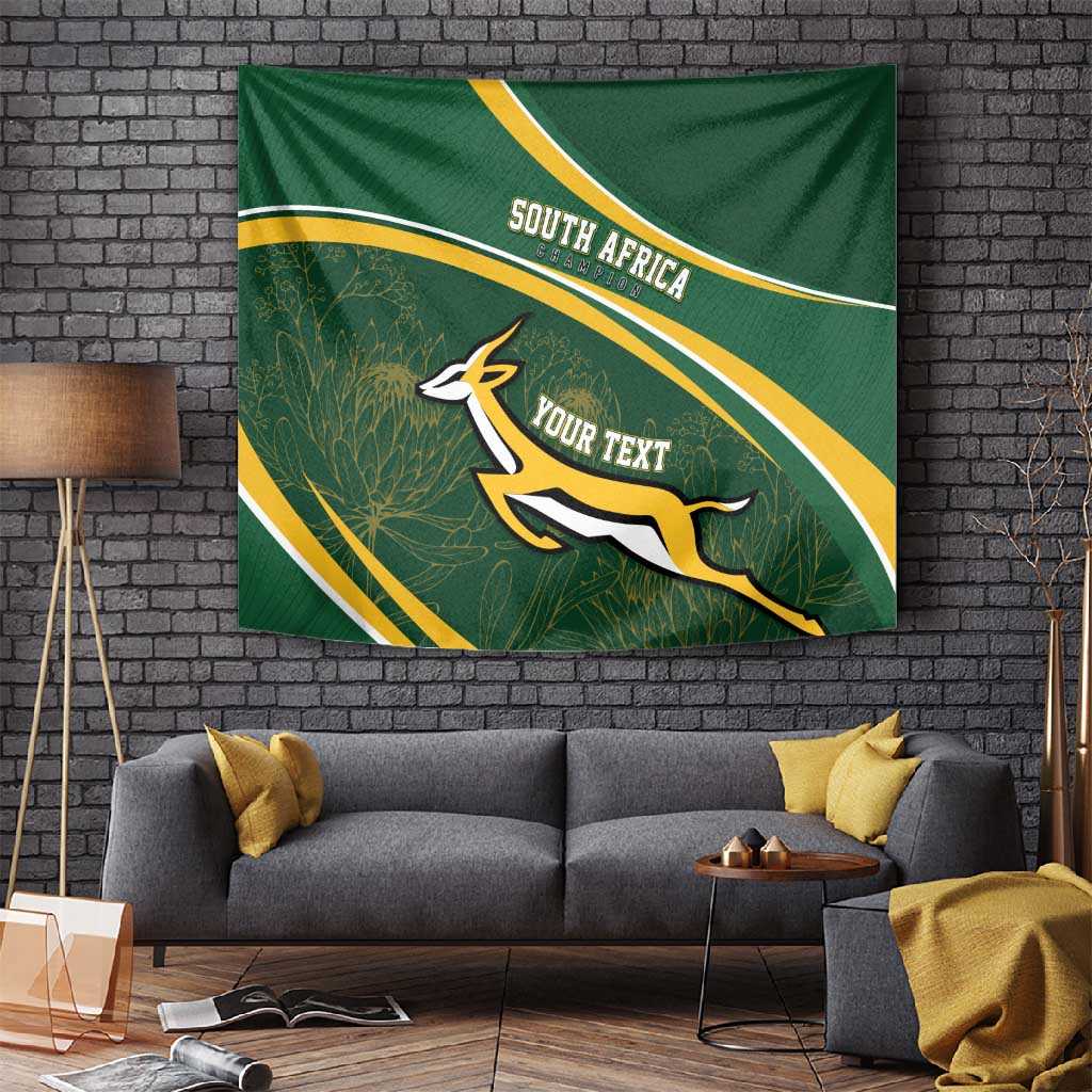 South Africa Rugby Personalized Bokke Tapestry Springboks - Stronger Together LT7