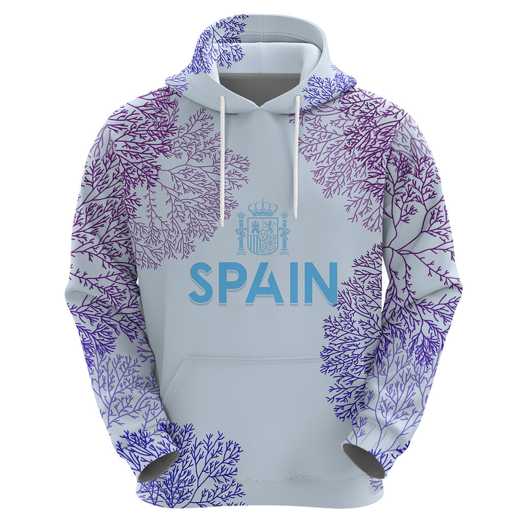 Personalised Spain Football Hoodie Coral Reef Jersey Replica Inspired LT7