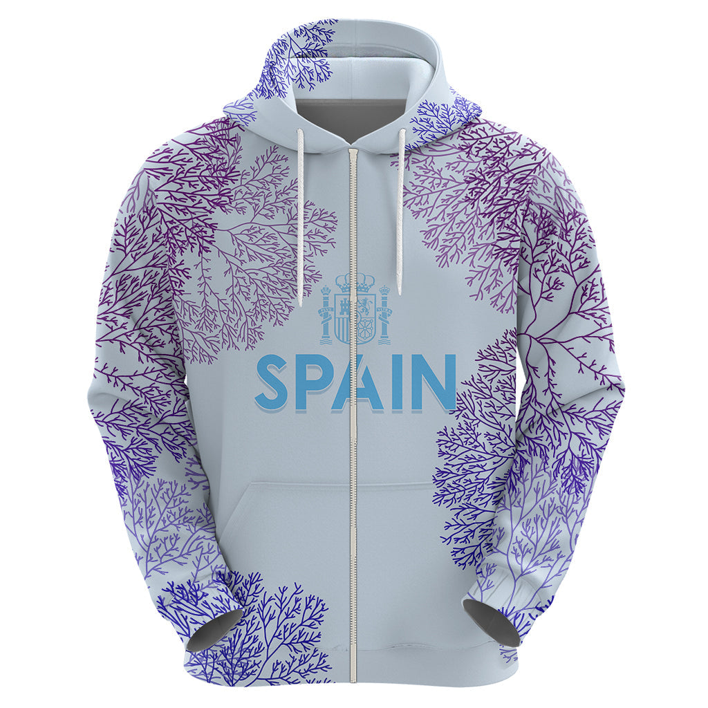 Personalised Spain Football Hoodie Coral Reef Jersey Replica Inspired LT7