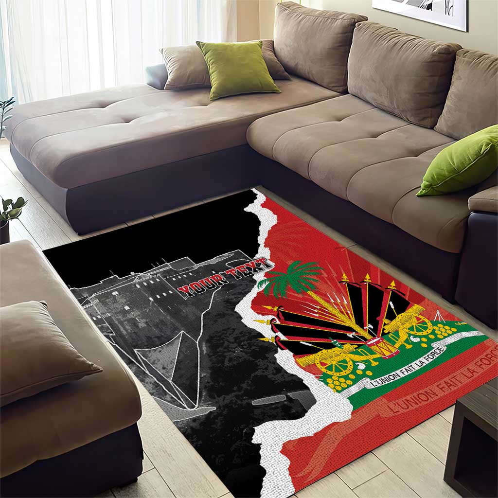 Personalized Haiti First Black Republic 1804 Area Rug Ayiti Citadel Laferriere LT7