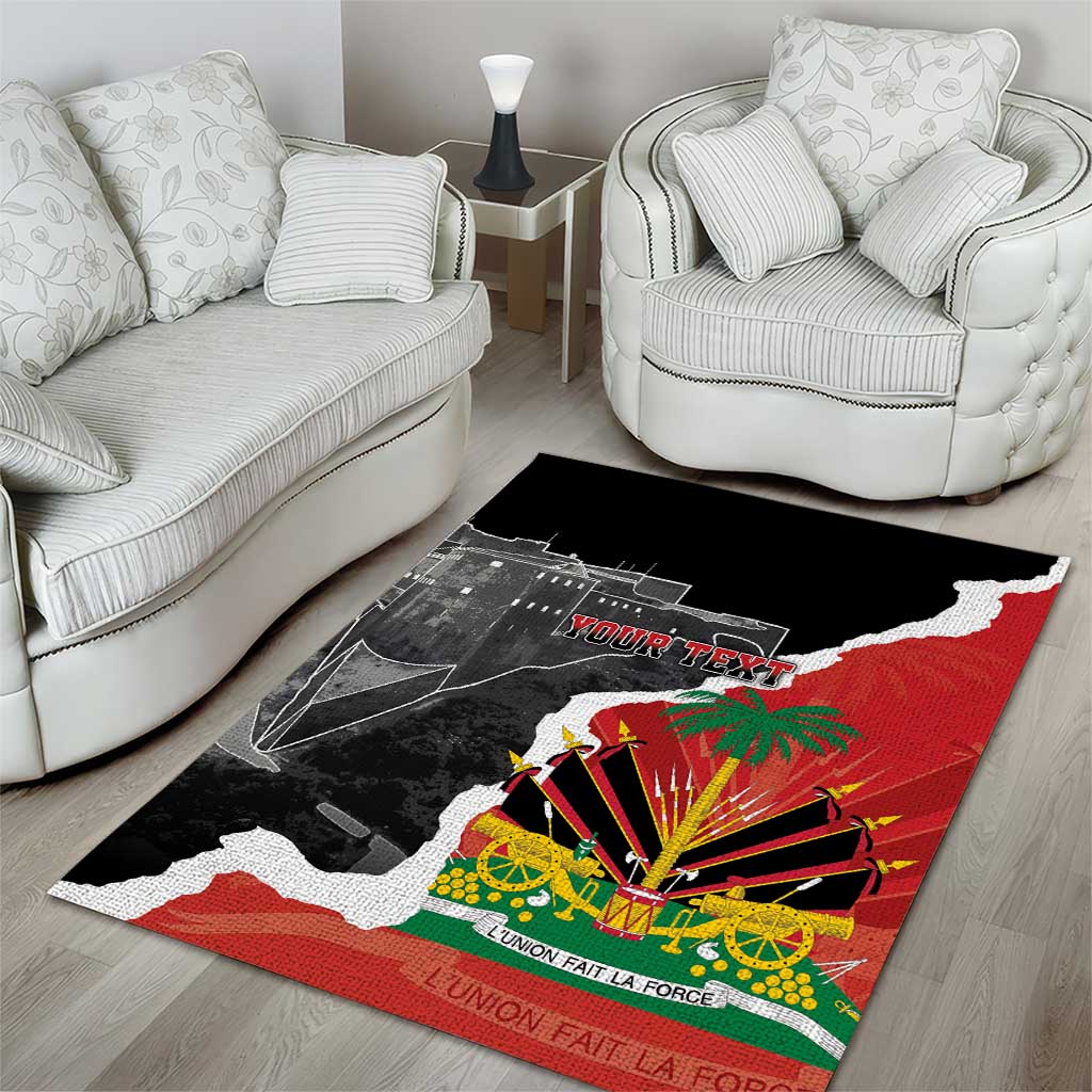 Personalized Haiti First Black Republic 1804 Area Rug Ayiti Citadel Laferriere LT7