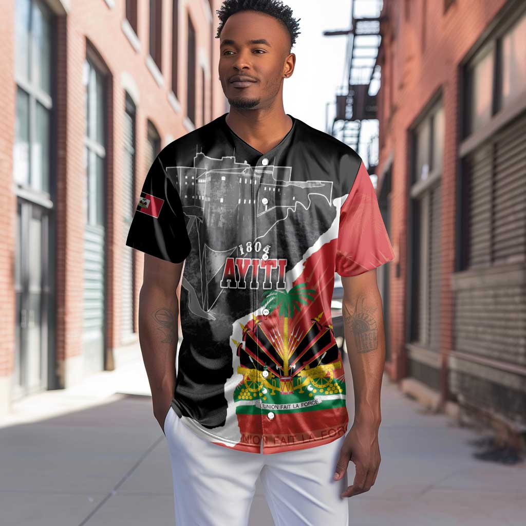 Personalized Haiti First Black Republic 1804 Baseball Jersey Ayiti Citadel Laferriere LT7