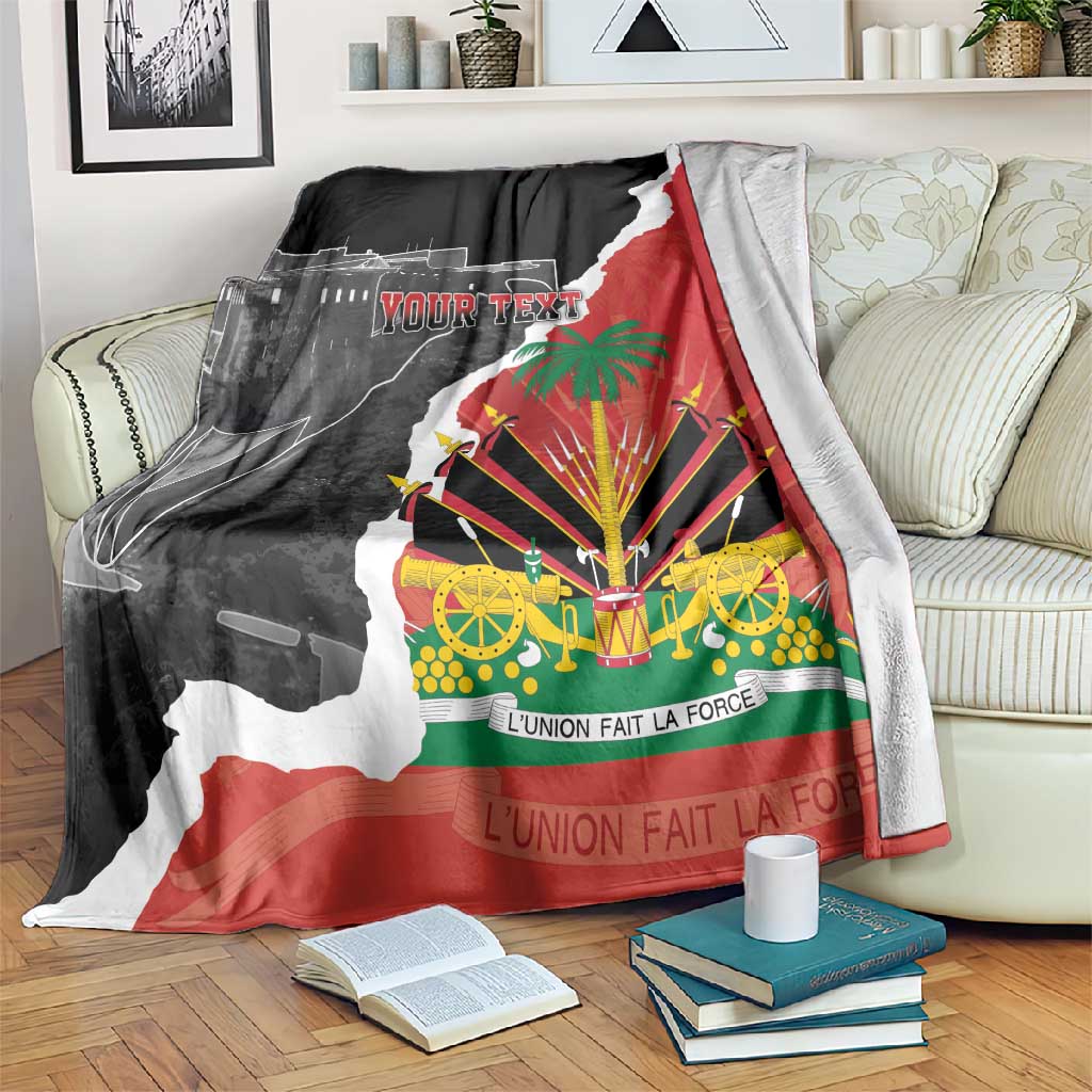 Personalized Haiti First Black Republic 1804 Blanket Ayiti Citadel Laferriere LT7