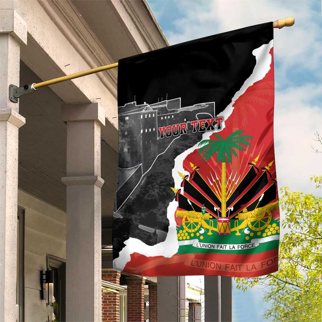 Personalized Haiti First Black Republic 1804 Garden Flag Ayiti Citadel Laferriere LT7