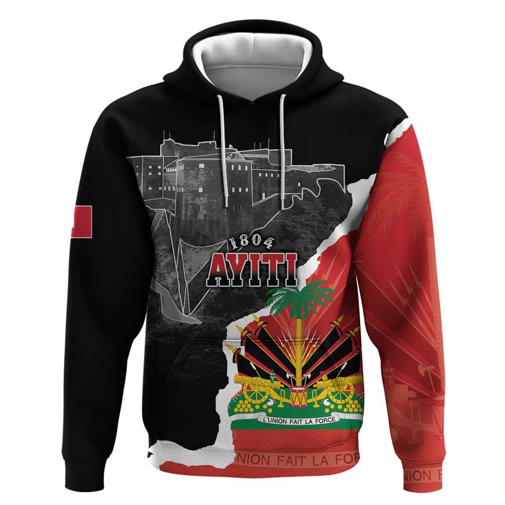 Personalized Haiti First Black Republic 1804 Hoodie Ayiti Citadel Laferriere LT7