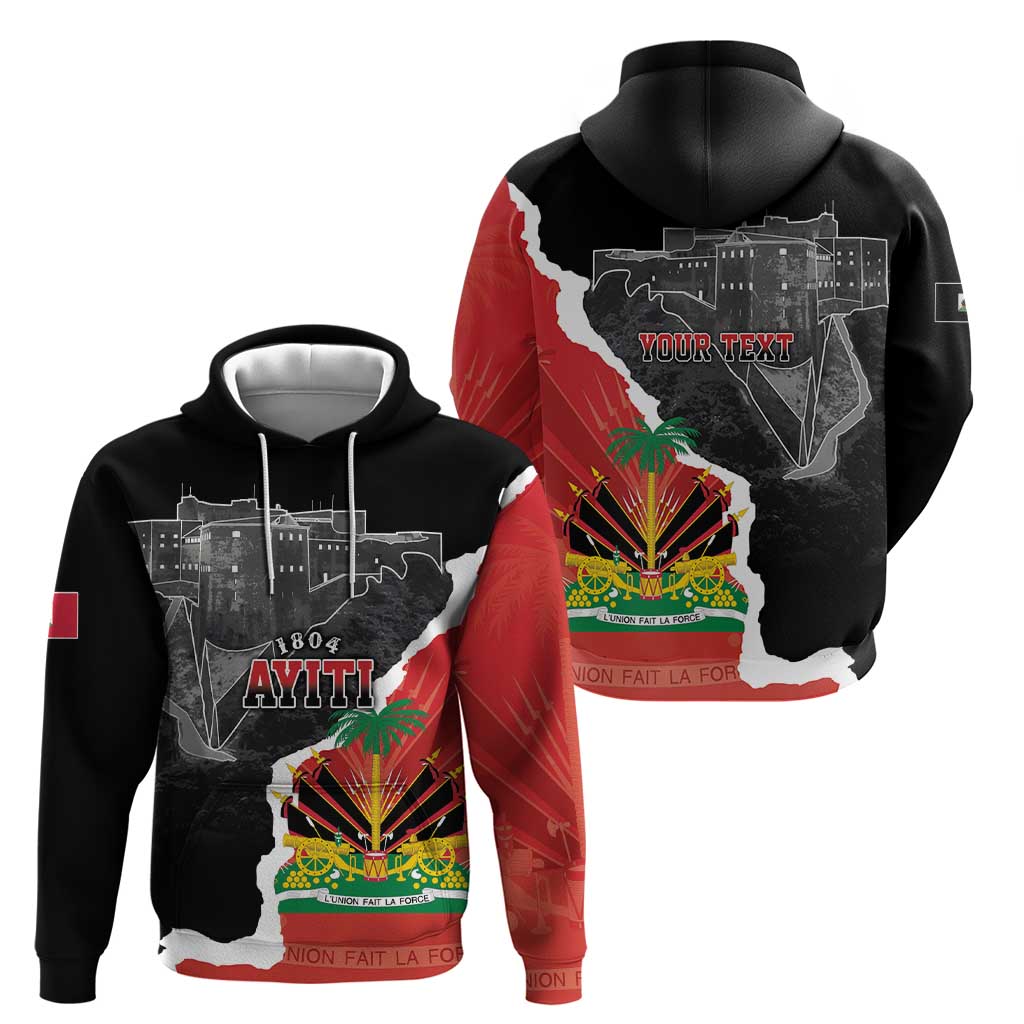 Personalized Haiti First Black Republic 1804 Hoodie Ayiti Citadel Laferriere LT7