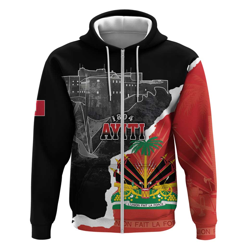 Personalized Haiti First Black Republic 1804 Hoodie Ayiti Citadel Laferriere LT7