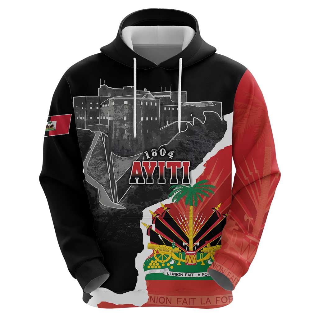 Personalized Haiti First Black Republic 1804 Hoodie Ayiti Citadel Laferriere LT7
