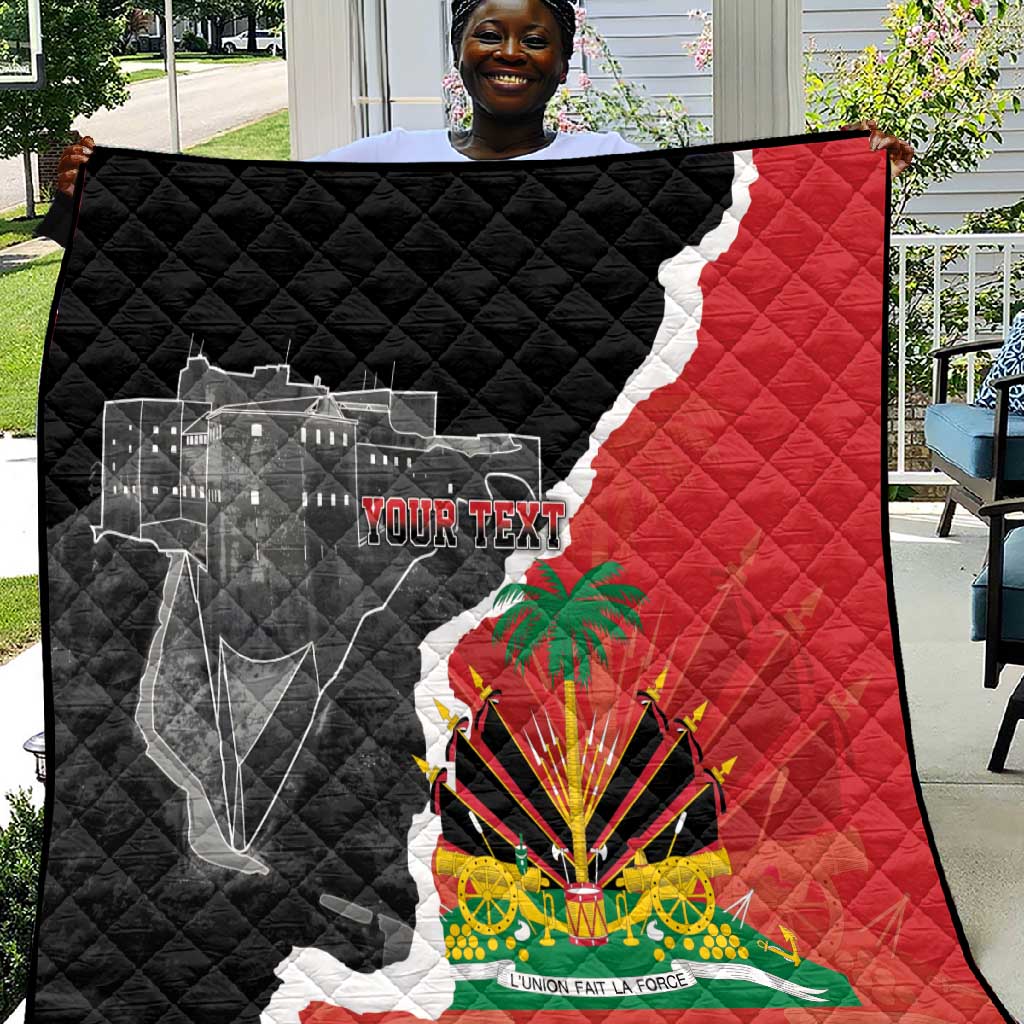 Personalized Haiti First Black Republic 1804 Quilt Ayiti Citadel Laferriere LT7