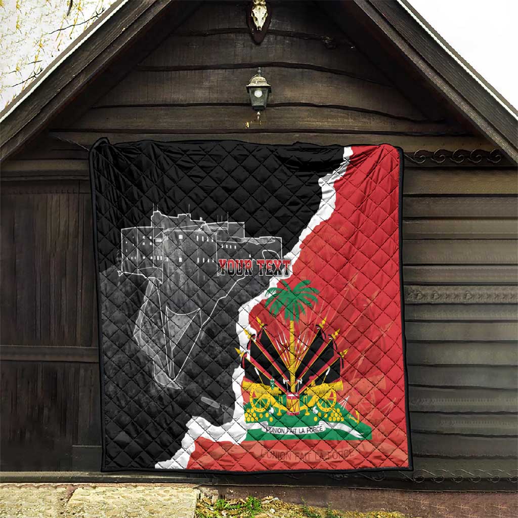 Personalized Haiti First Black Republic 1804 Quilt Ayiti Citadel Laferriere LT7