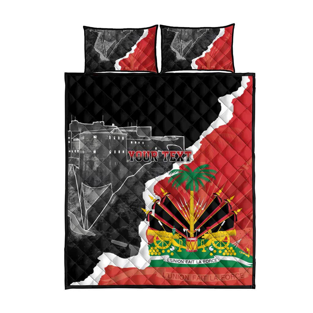 Personalized Haiti First Black Republic 1804 Quilt Bed Set Ayiti Citadel Laferriere LT7
