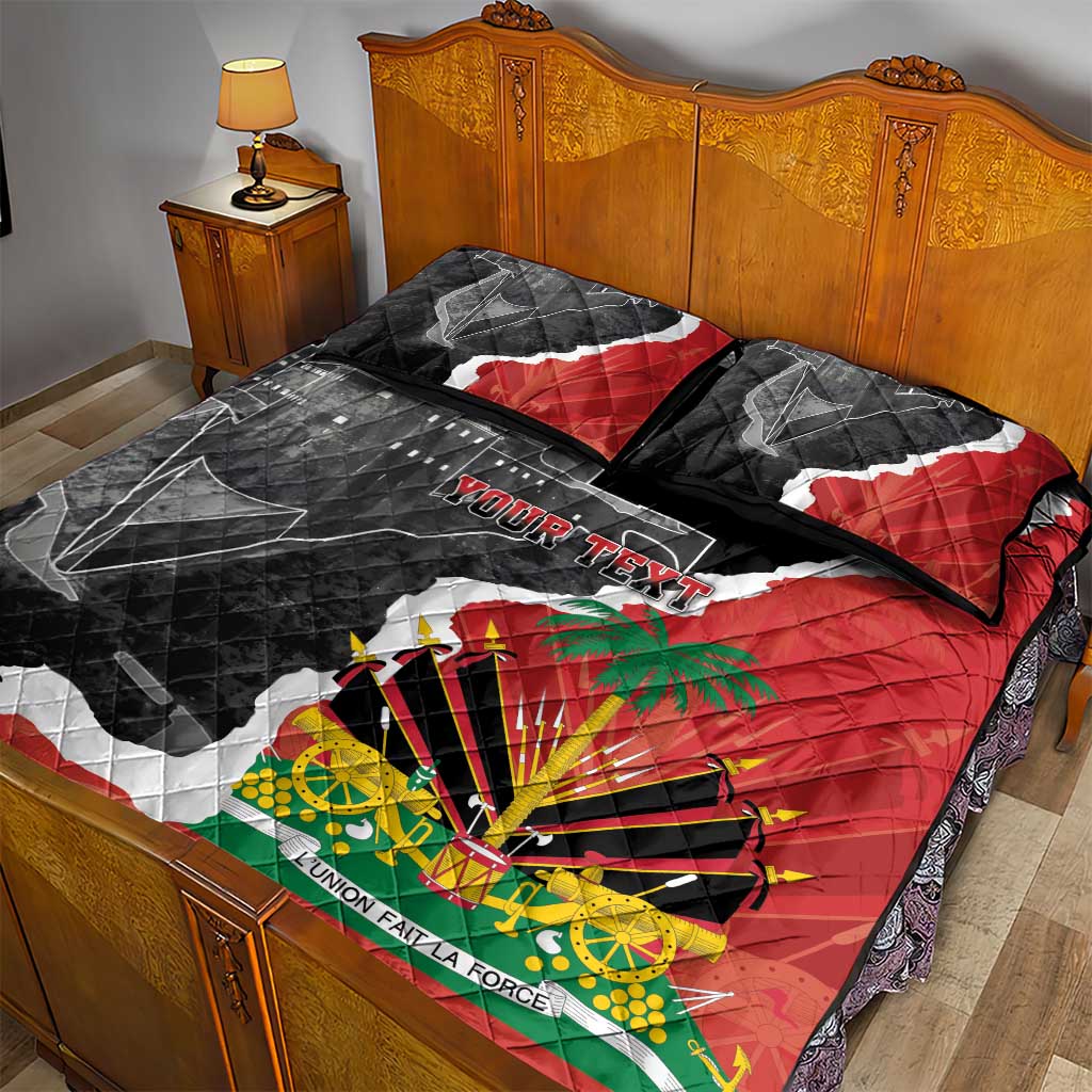 Personalized Haiti First Black Republic 1804 Quilt Bed Set Ayiti Citadel Laferriere LT7