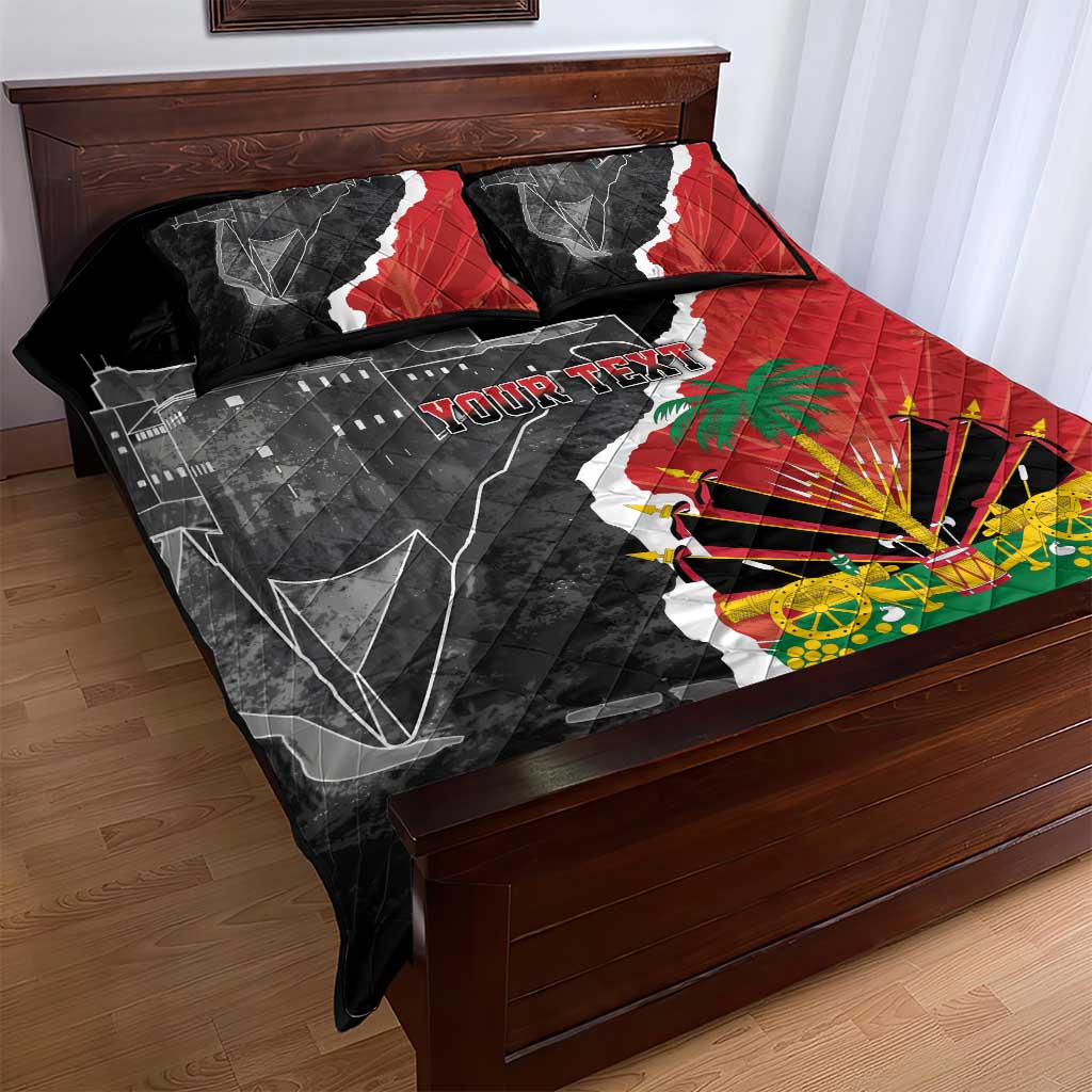 Personalized Haiti First Black Republic 1804 Quilt Bed Set Ayiti Citadel Laferriere LT7