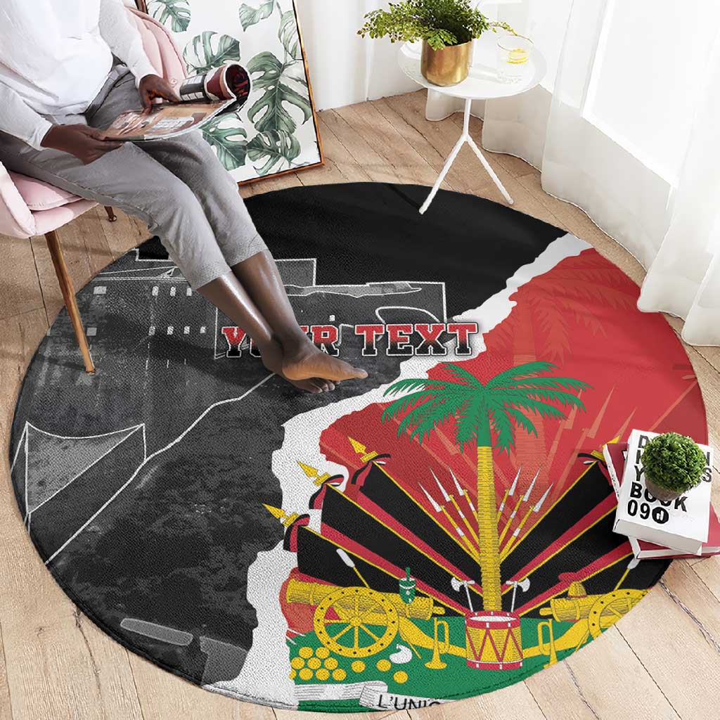 Personalized Haiti First Black Republic 1804 Round Carpet Ayiti Citadel Laferriere LT7