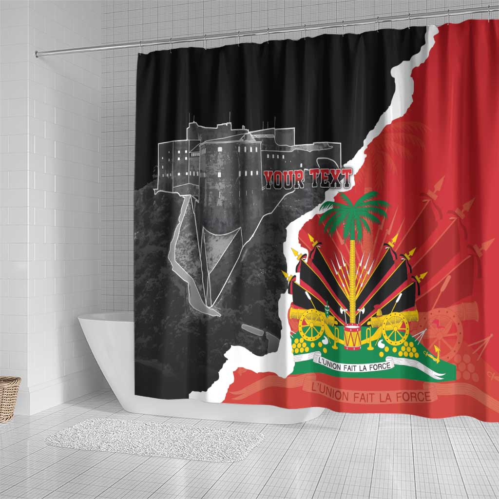 Personalized Haiti First Black Republic 1804 Shower Curtain Ayiti Citadel Laferriere LT7