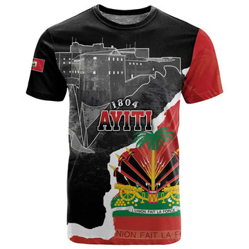 Personalized Haiti First Black Republic 1804 T shirt Ayiti Citadel Laferriere LT7