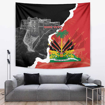 Personalized Haiti First Black Republic 1804 Tapestry Ayiti Citadel Laferriere LT7