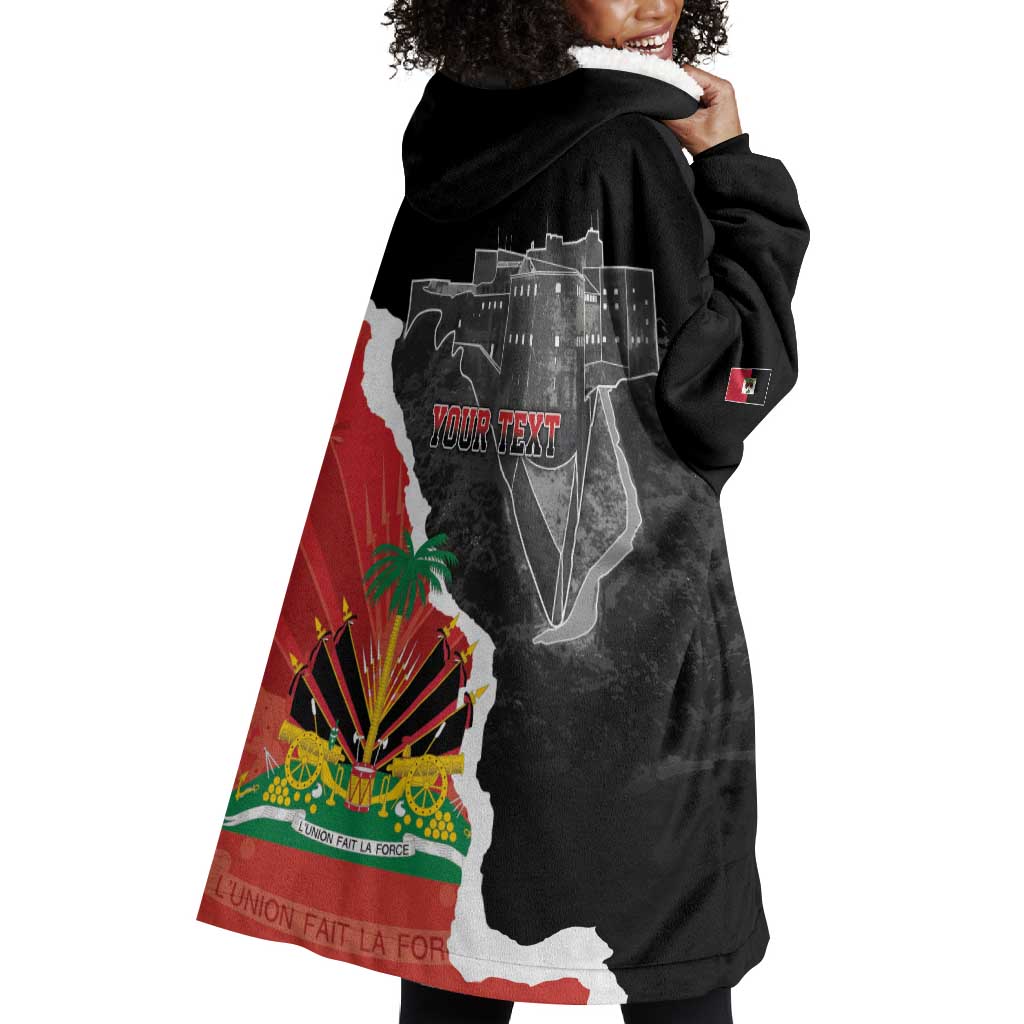 Personalized Haiti First Black Republic 1804 Wearable Blanket Hoodie Ayiti Citadel Laferriere LT7