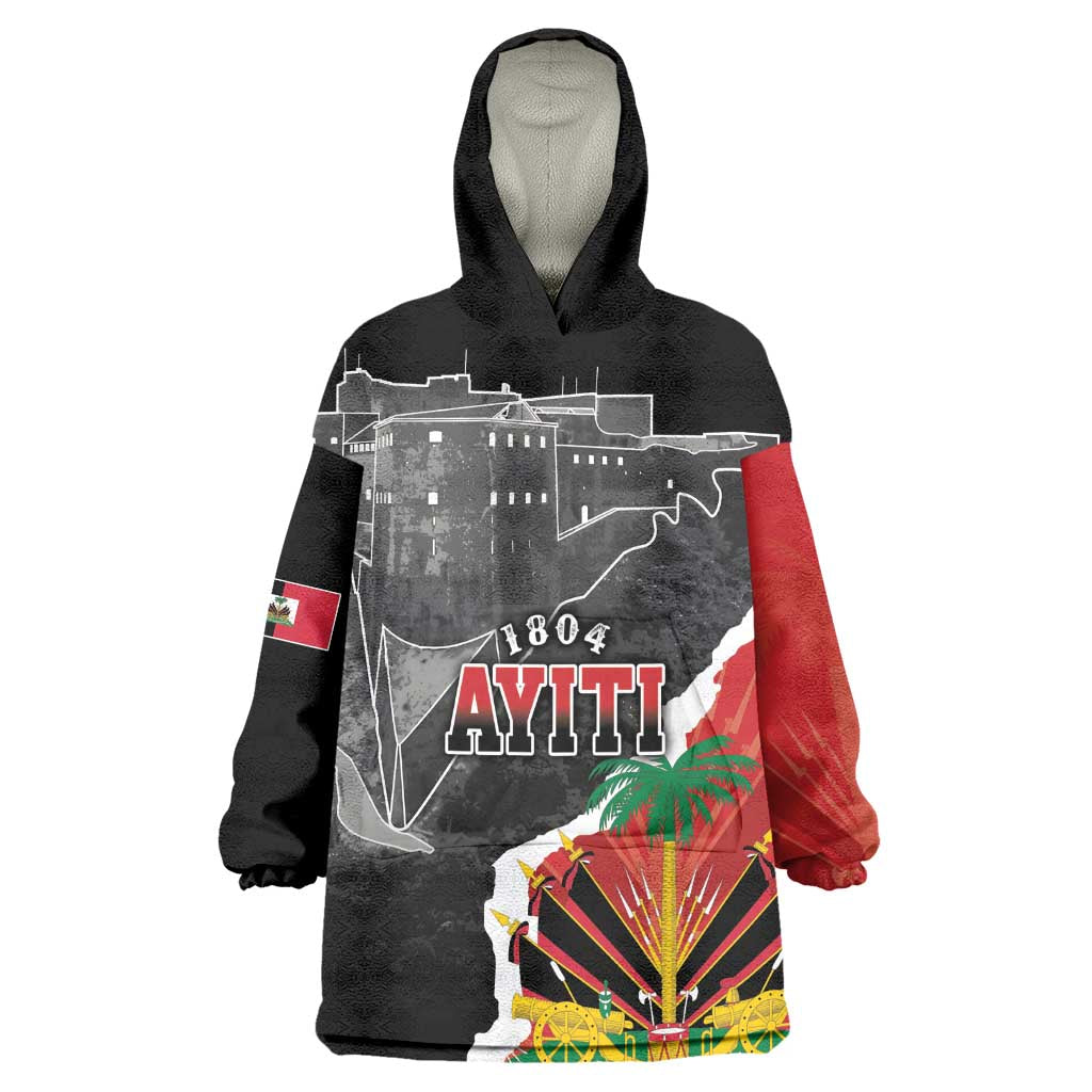 Personalized Haiti First Black Republic 1804 Wearable Blanket Hoodie Ayiti Citadel Laferriere LT7