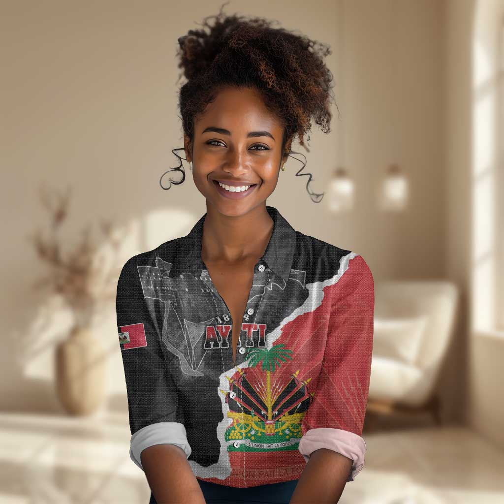 Personalized Haiti First Black Republic 1804 Women Casual Shirt Ayiti Citadel Laferriere LT7