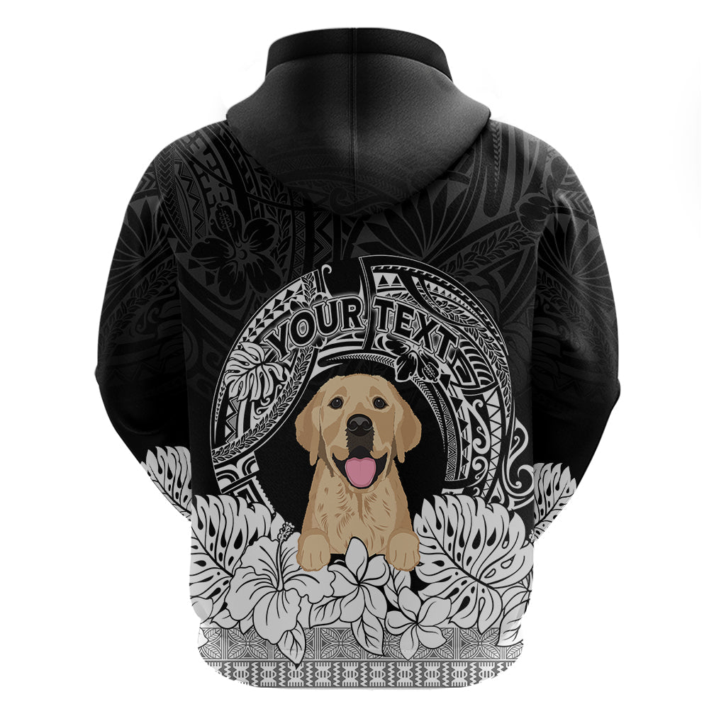 Personalised Dog Hoodie Golden Retriever With Polynesian Tapa Arch LT7