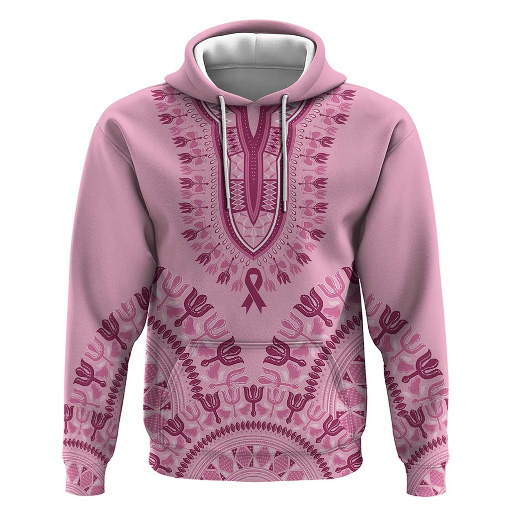 Dashiki Glamorous Pink Hoodie Breast Cancer Awareness LT7