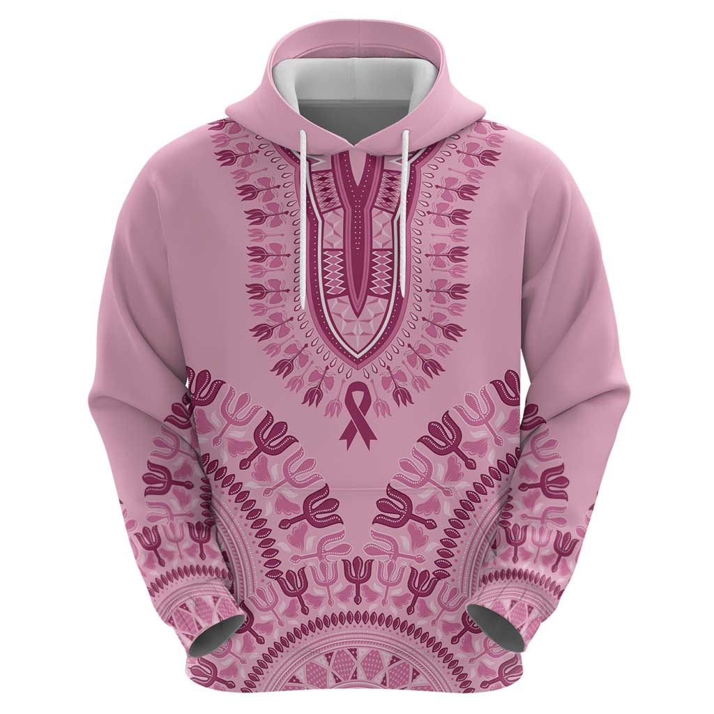 Dashiki Glamorous Pink Hoodie Breast Cancer Awareness LT7