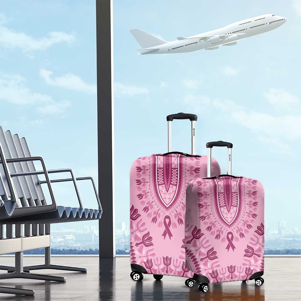 Dashiki Glamorous Pink Luggage Cover Breast Cancer Awareness LT7