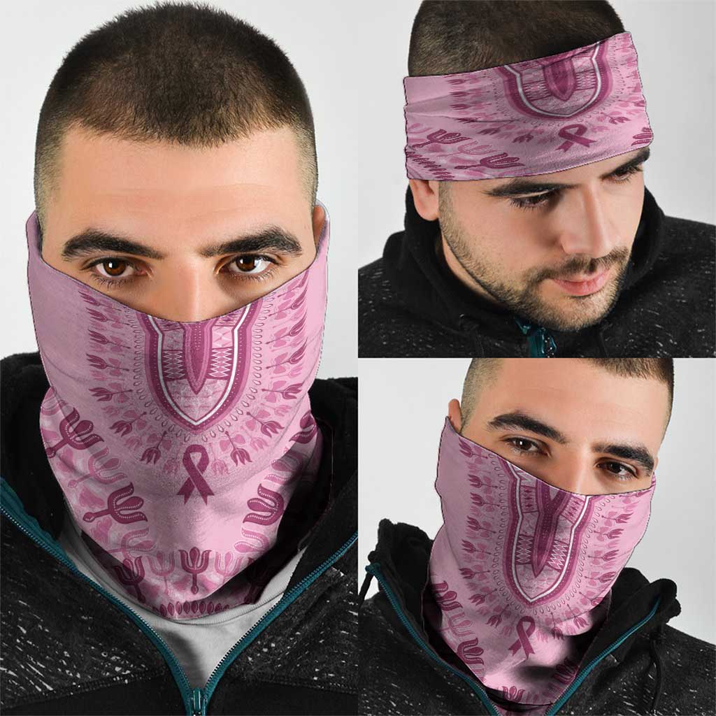 Dashiki Glamorous Pink Neck Gaiter Breast Cancer Awareness LT7