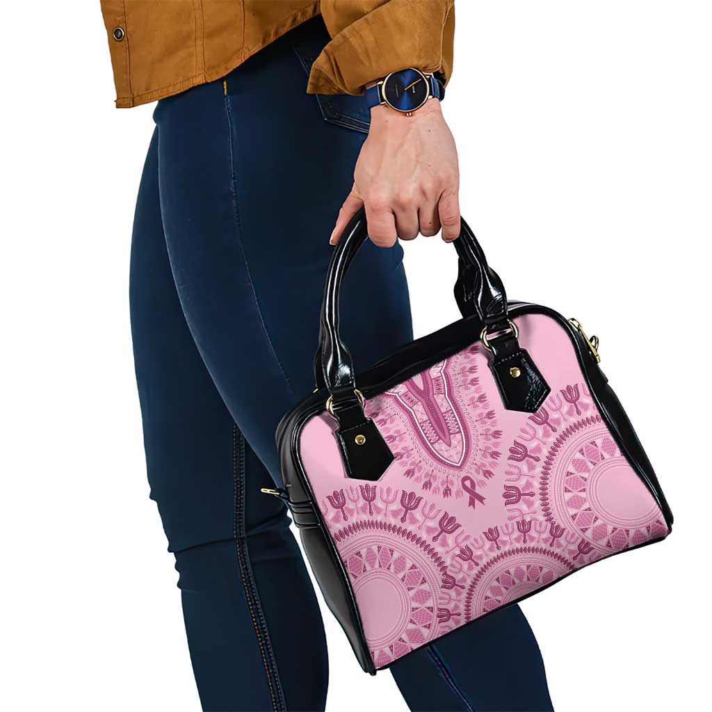 Dashiki Glamorous Pink Shoulder Handbag Breast Cancer Awareness LT7