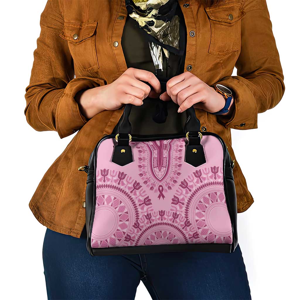 Dashiki Glamorous Pink Shoulder Handbag Breast Cancer Awareness LT7