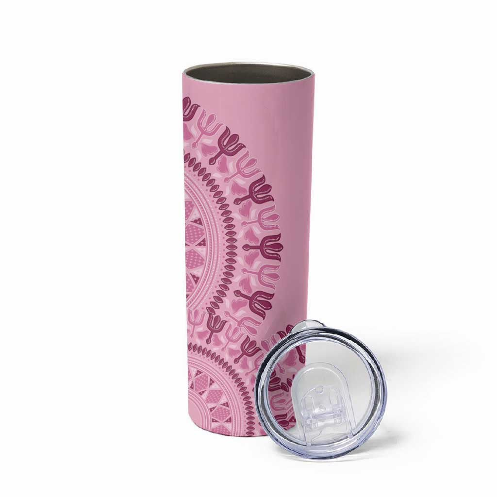 Afro Breast Cancer Awareness Dashiki Skinny Tumbler Glamorous Pink LT7