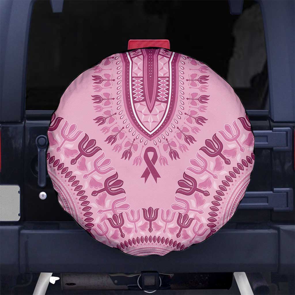 Dashiki Glamorous Pink Spare Tire Cover Breast Cancer Awareness LT7