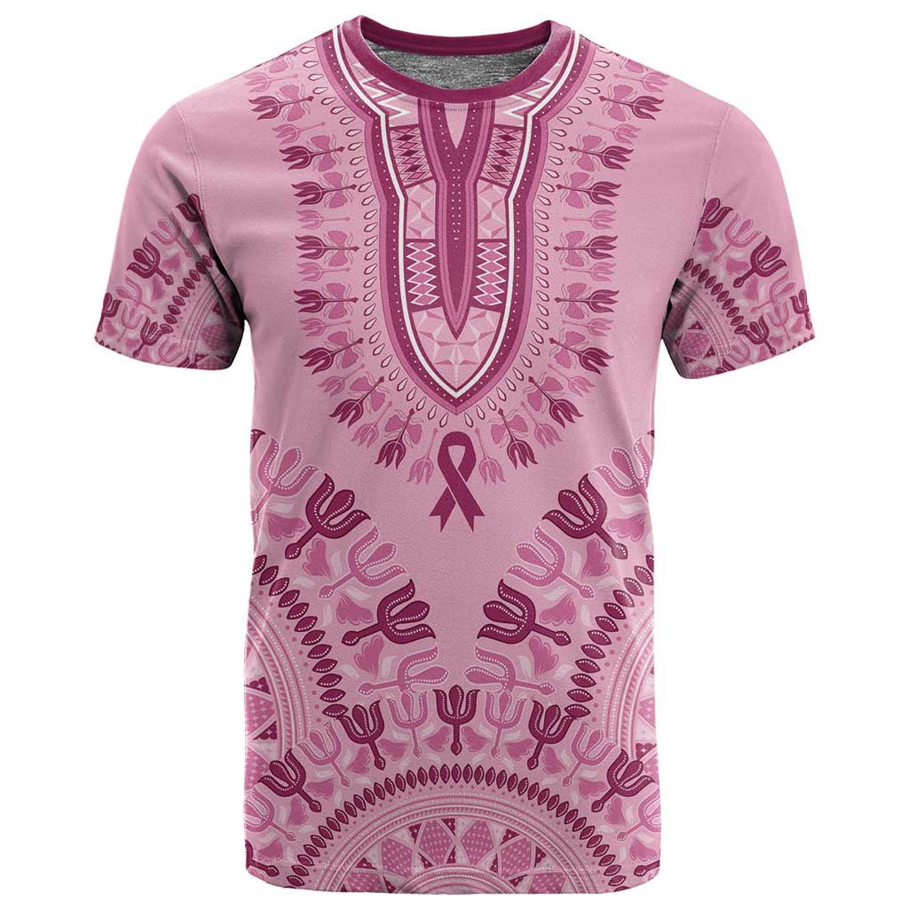 Afro Breast Cancer Awareness Dashiki T shirt Glamorous Pink LT7
