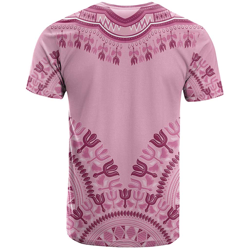 Afro Breast Cancer Awareness Dashiki T shirt Glamorous Pink LT7