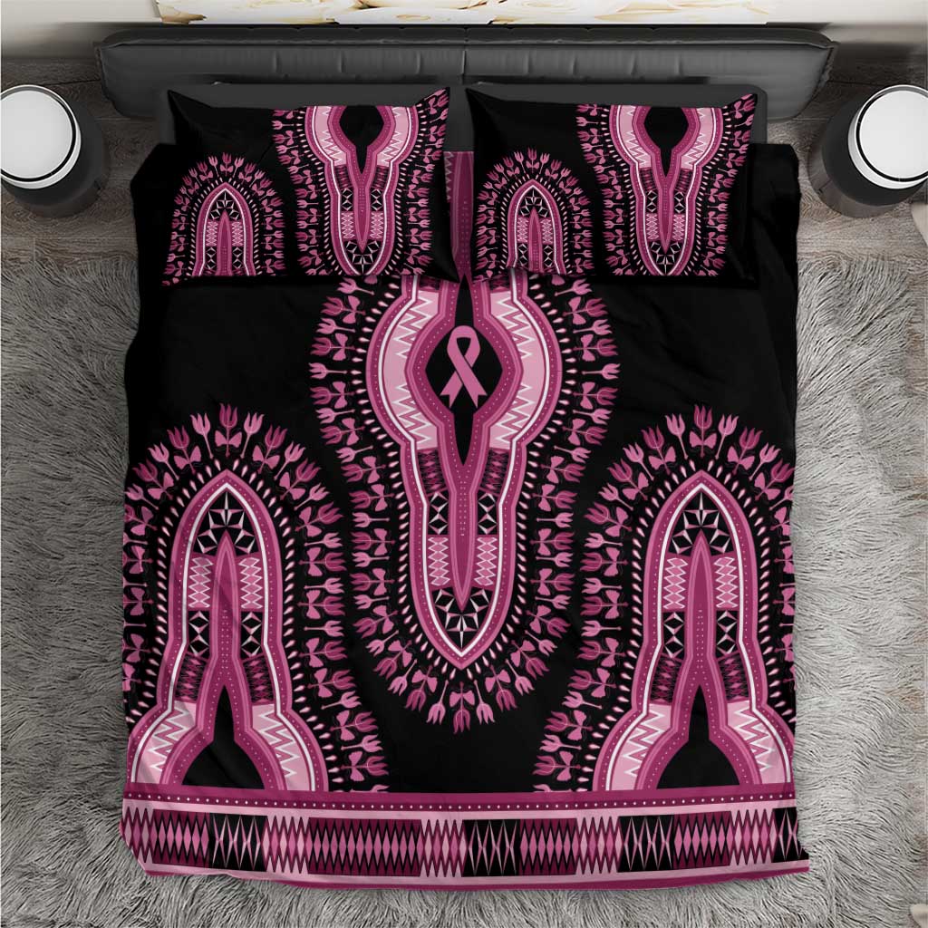 Breast Cancer Awareness Pink Ribbon Afro Bedding Set Dashiki Style LT7