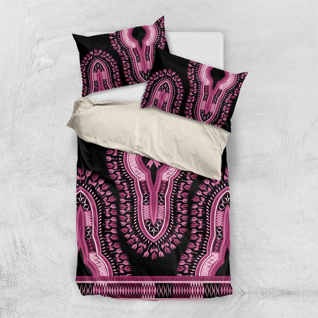 Breast Cancer Awareness Pink Ribbon Afro Bedding Set Dashiki Style LT7