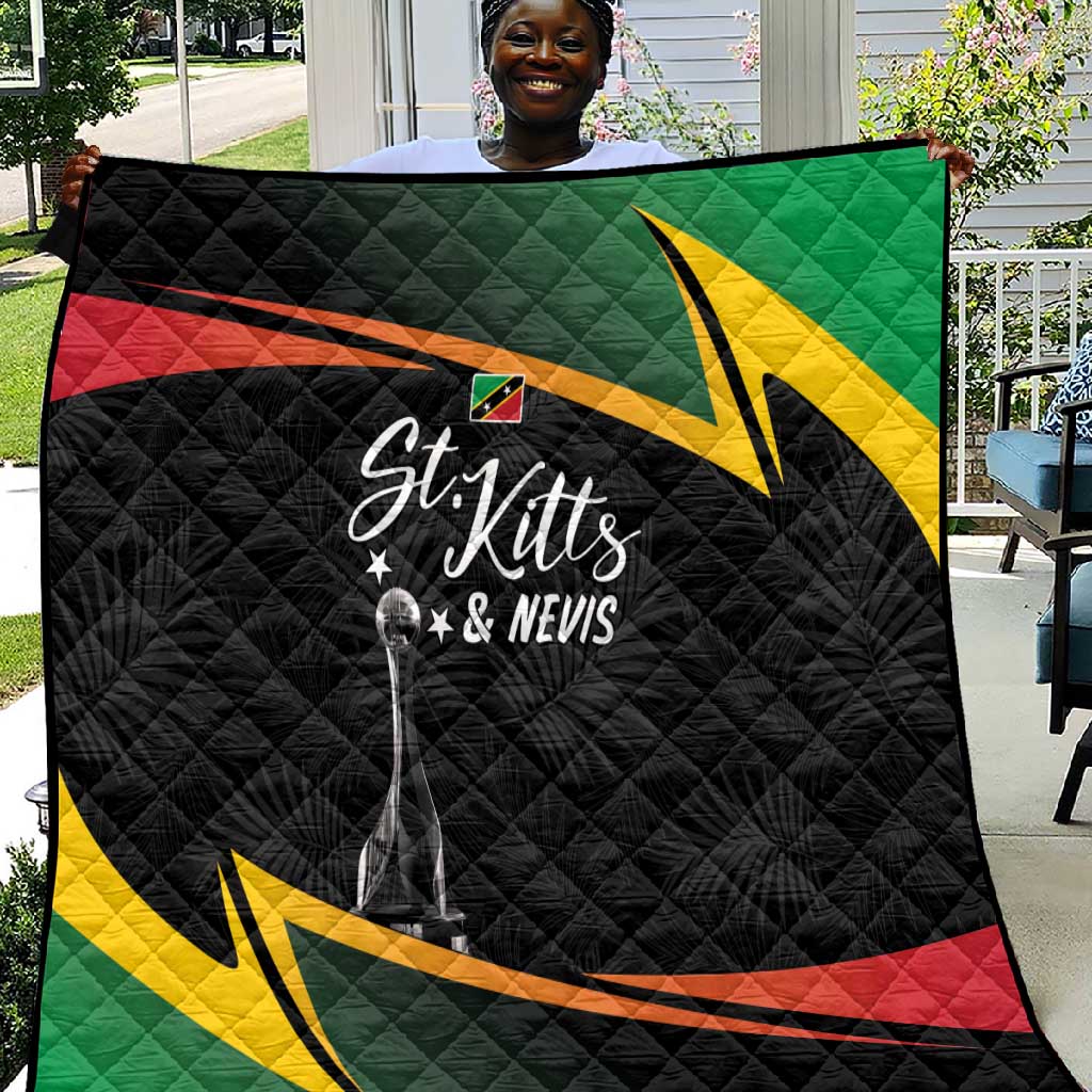 St Kitts and Nevis Cricket Afro Quilt Go Patriots Go Champions LT7