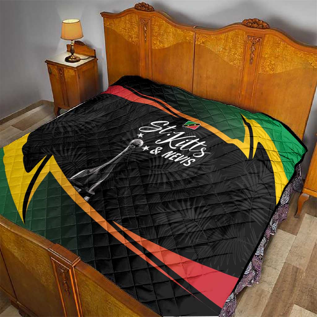St Kitts and Nevis Cricket Afro Quilt Go Patriots Go Champions LT7
