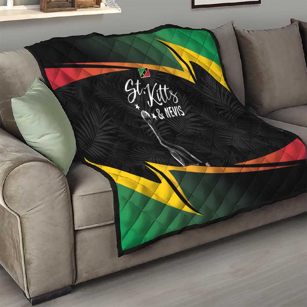 St Kitts and Nevis Cricket Afro Quilt Go Patriots Go Champions LT7