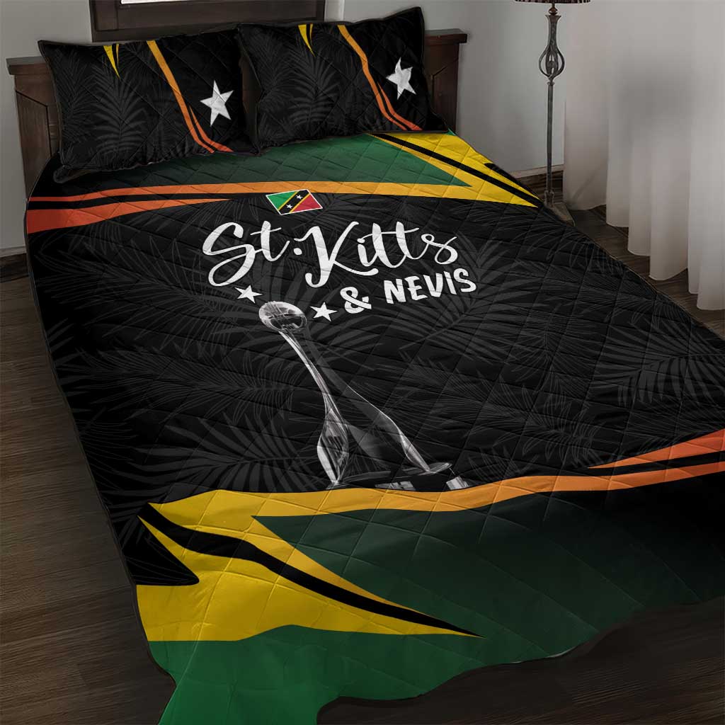 St Kitts and Nevis Cricket Afro Quilt Bed Set Go Patriots Go Champions LT7