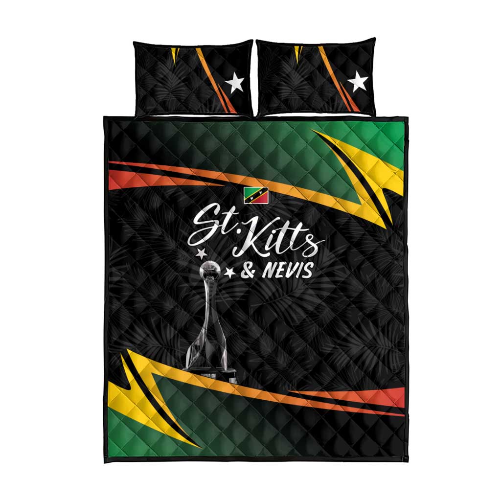 St Kitts and Nevis Cricket Afro Quilt Bed Set Go Patriots Go Champions LT7