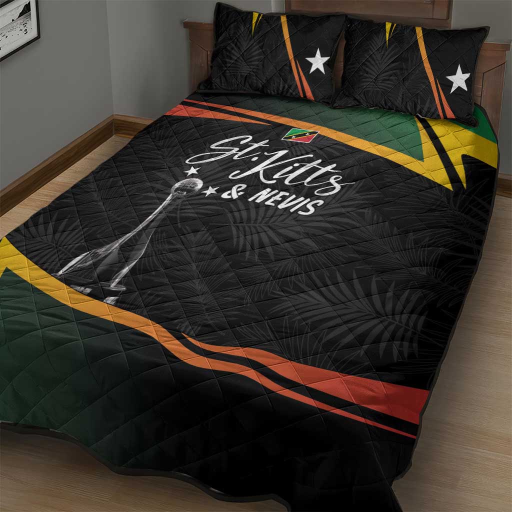 St Kitts and Nevis Cricket Afro Quilt Bed Set Go Patriots Go Champions LT7
