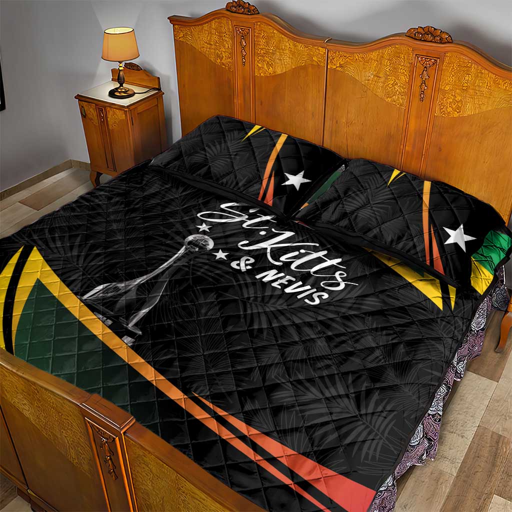 St Kitts and Nevis Cricket Afro Quilt Bed Set Go Patriots Go Champions LT7