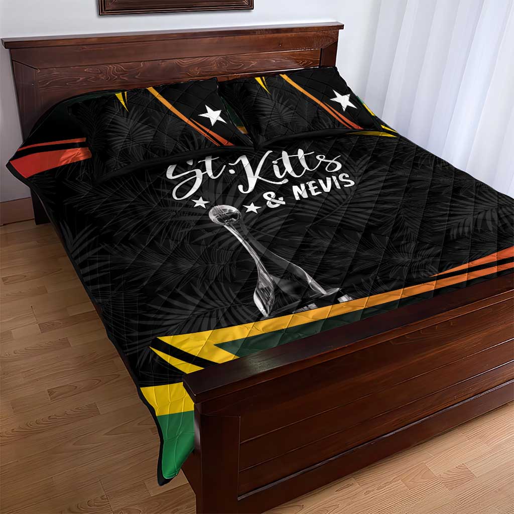 St Kitts and Nevis Cricket Afro Quilt Bed Set Go Patriots Go Champions LT7