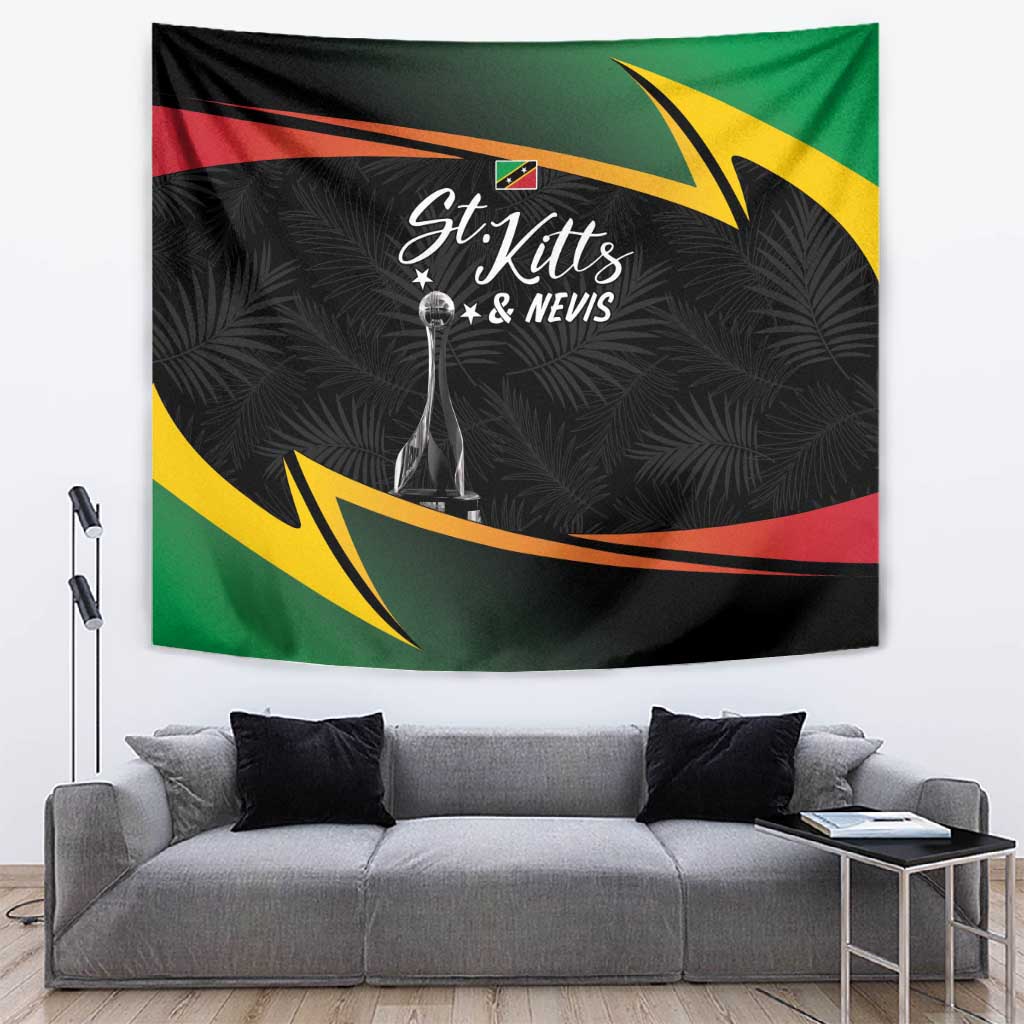 St Kitts and Nevis Cricket Afro Tapestry Go Patriots Go Champions LT7