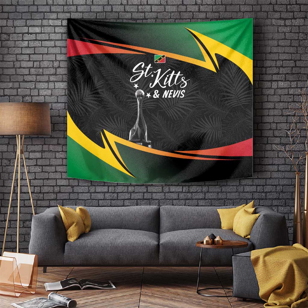 St Kitts and Nevis Cricket Afro Tapestry Go Patriots Go Champions LT7